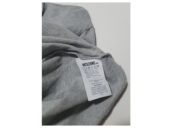 Polo Moschino de algodón gris - vista 7