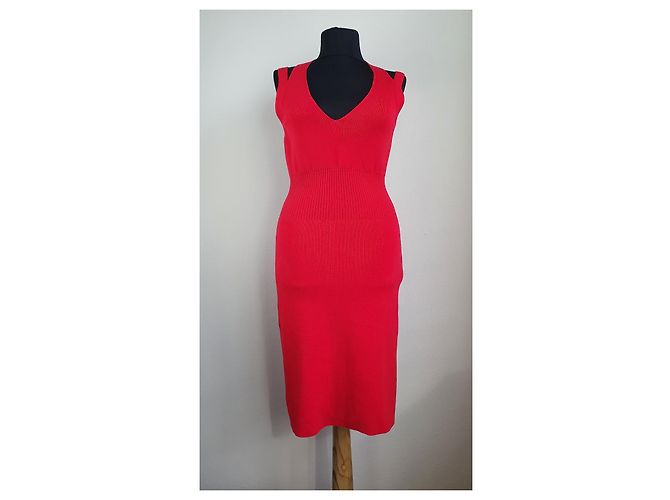 Wolford Kleid Rot Baumwolle Elastan Größe S - Ansicht 2