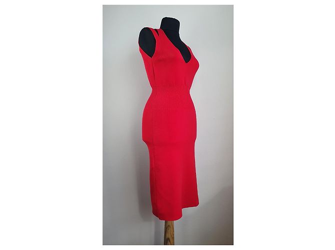 Wolford Kleid Rot Baumwolle Elastan Größe S - Ansicht 4