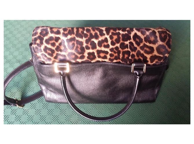 Borsa Michael Kors Leopardata in Pelle Marrone Multicolore - vista 6