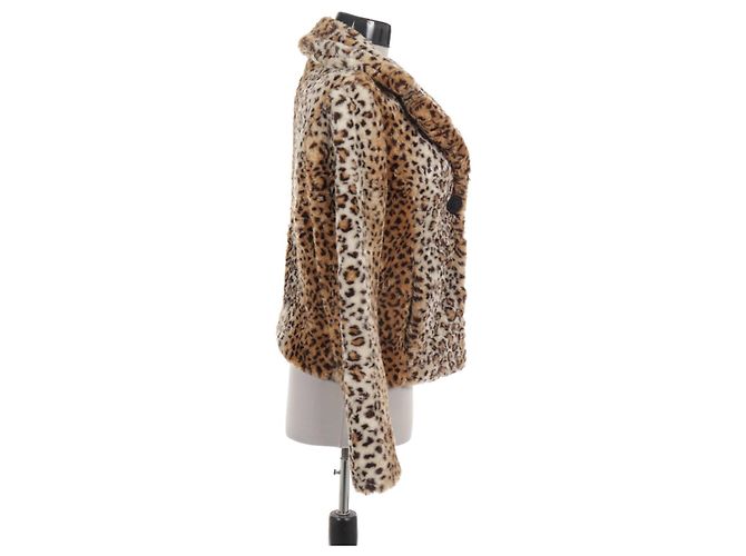 Abrigo corto Behnaz Sarafpour x Target estampado leopardo Multicolor Estampado de leopardo - vista 3