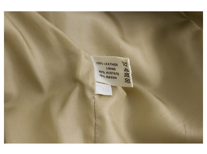 Miu Miu Beige Suede Leather Classic Three Buttons Jacket size 42 - view 4