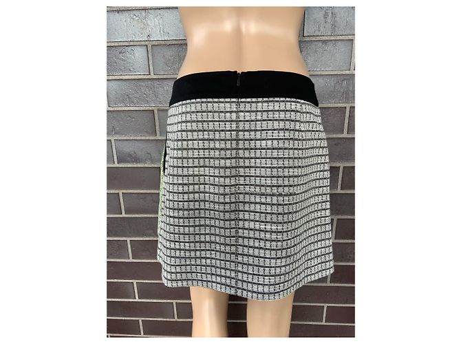 Falda Karen Millen de algodón negra y verde Talla M Negro - vista 2