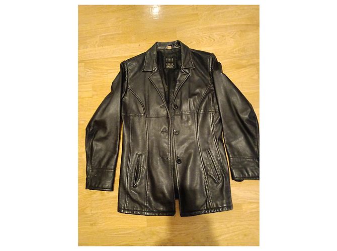 Oakwood Lederjacke aus Lammfell Schwarz M - Ansicht 3