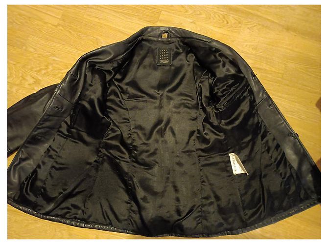 Oakwood Lederjacke aus Lammfell Schwarz M - Ansicht 5
