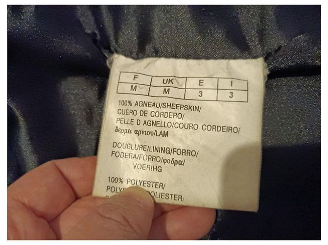 Oakwood Lederjacke aus Lammfell Schwarz M - Ansicht 6