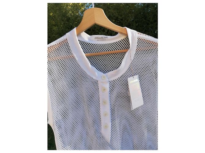 Top de punto de algodón Zadig & Voltaire Blanco - vista 3