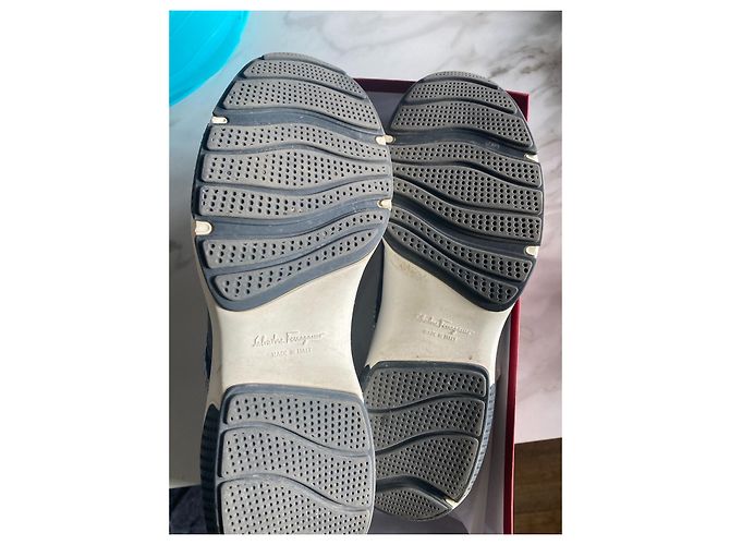 Salvatore Ferragamo Strass argento grigio Silver hardware - vista 4
