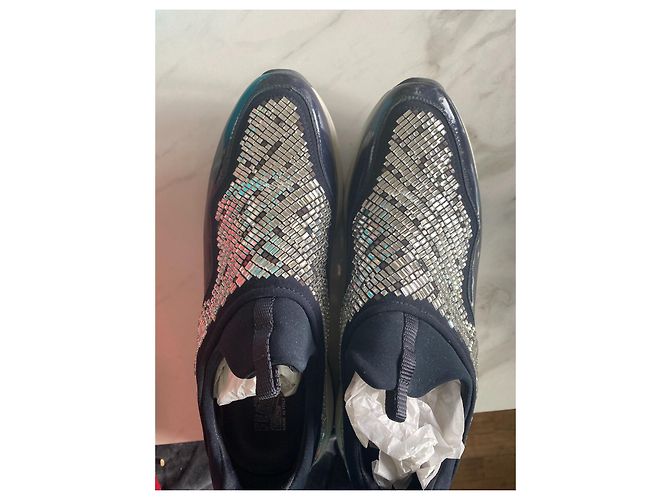 Salvatore Ferragamo Strass argento grigio Silver hardware - vista 6