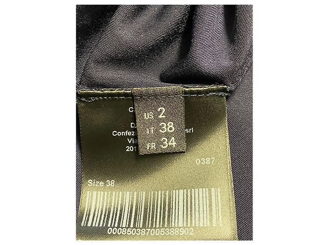 Calvin Klein Langarm-Etuikleid in Marineblau aus Polyamid - Ansicht 6