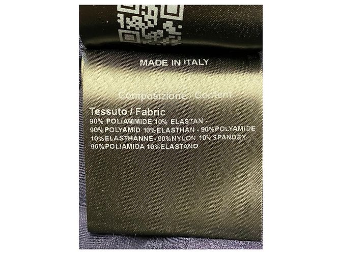 Calvin Klein Langarm-Etuikleid in Marineblau aus Polyamid - Ansicht 8