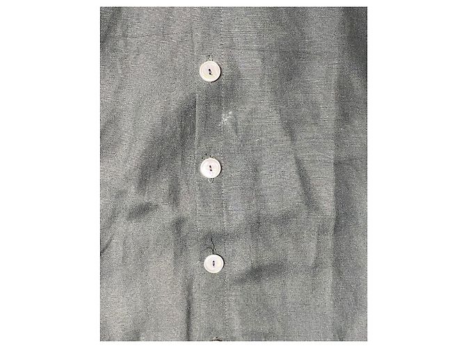 Marella Penny Hemdkleid aus schwarzem Leinen - Ansicht 9