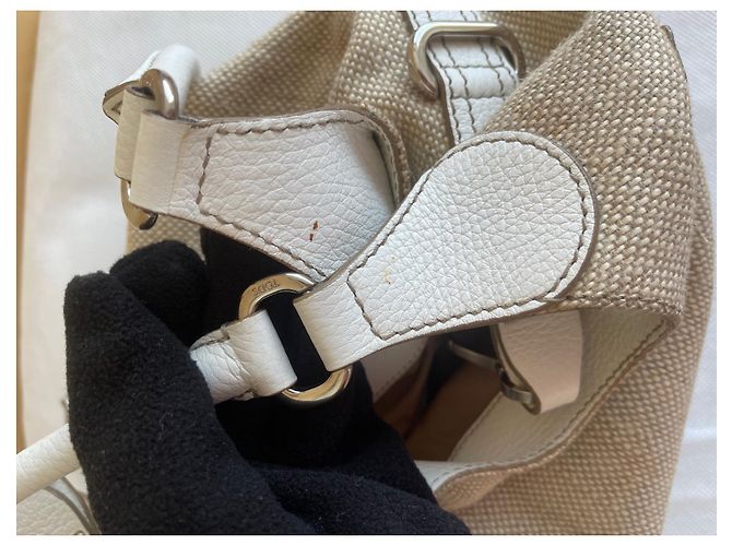 Tod's BORSA A SPALLA TODS IN TELA INTRECCIATA Beige - vista 6
