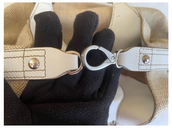 Tod's BORSA A SPALLA TODS IN TELA INTRECCIATA Beige - vista 8