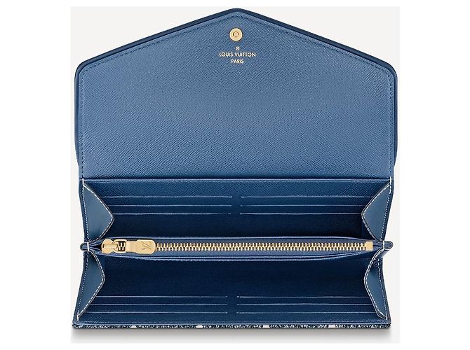 Louis Vuitton LV Sarah Brieftasche neu Blau - Ansicht 3