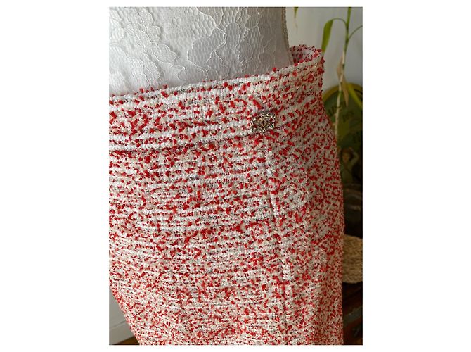 Chanel Falda elegante Roja - vista 7