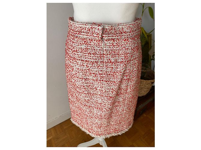 Chanel Falda elegante Roja - vista 8