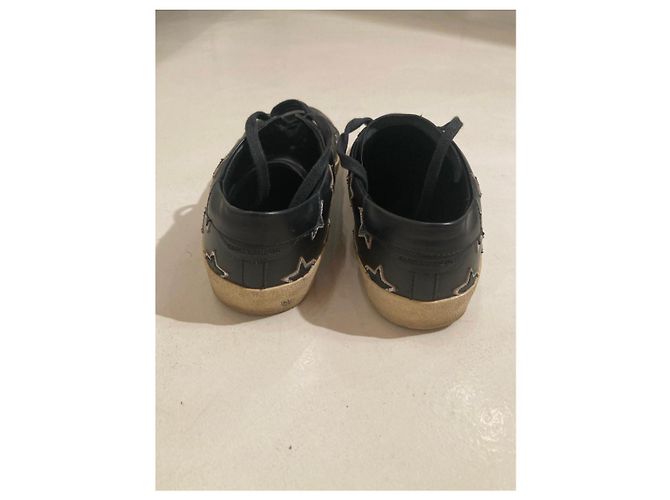 Sneakers Saint Laurent in pelle di agnello nera Nero - vista 5