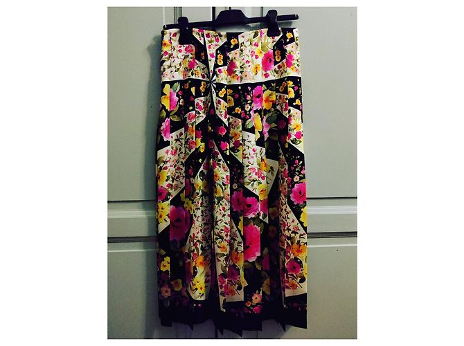 Gucci Plisierter Seidenrock mit Blumenmuster Multicolour Mehrfarben - Ansicht 6