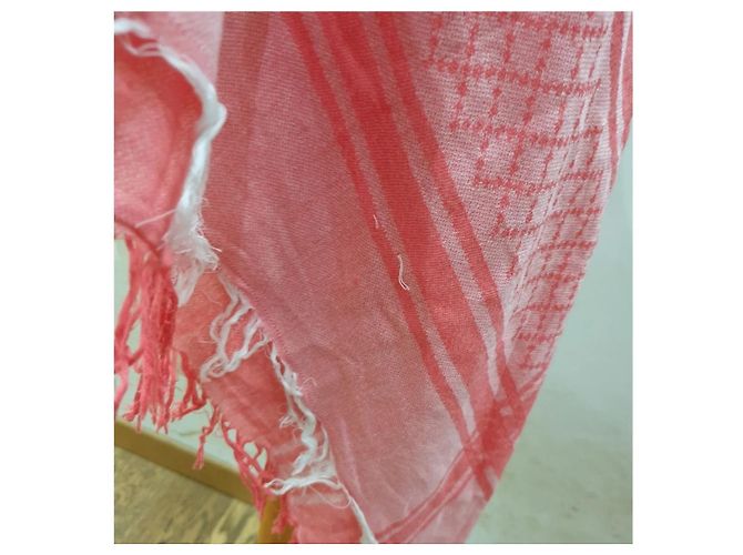 Gucci sciarpa carré pashmina rosa - vista 13