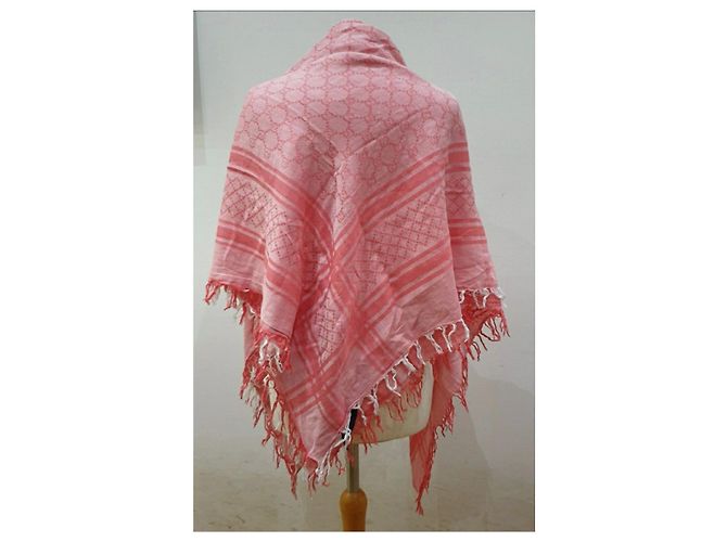 Gucci sciarpa carré pashmina rosa - vista 2