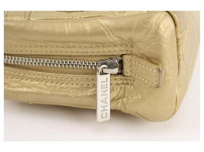 Chanel Neceser Cambon acolchado dorado - vista 8