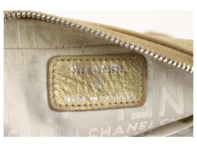 Chanel Neceser Cambon acolchado dorado - vista 9