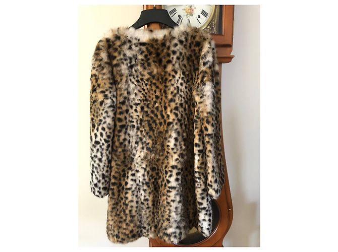 Abrigo Gerard Darel con Estampado Leopardo de Conejo Estampado de leopardo - vista 3