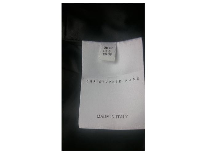 Christopher Kane Lederjacke, Gr. UK 10 /EU 38, Neu Schwarz - Ansicht 7