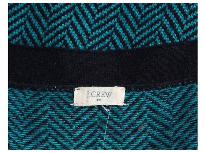 Cos Strickjacke Blau Schwarz Wollmischung - Ansicht 3