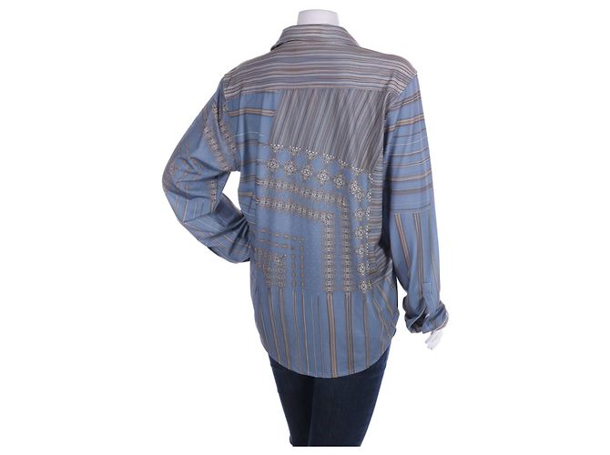 Kenneth Cole Bluse Blau Mehrfarben - Ansicht 2