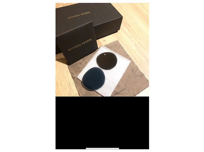 Gafas de sol Bottega Veneta sin montura marrones cristal Castaño - vista 3