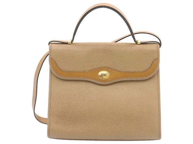Christian Dior Borsa a mano in pelle 2modo Brown Auth ar5290 - vista 13