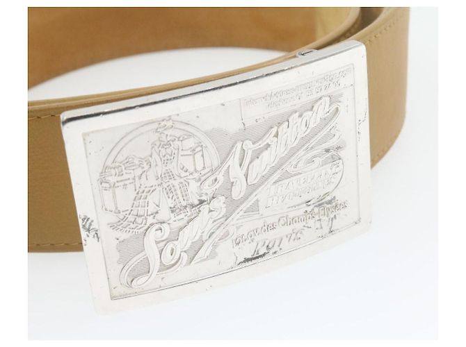 LOUIS VUITTON Ceinture Jeans Ceinture Beige M6812 LV Auth im044 - vue 4