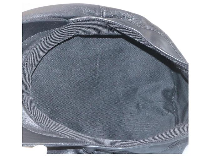 GUCCI Cappello Guccissima GG Canvas Hunting Cap Hat Black Auth hk178 - vista 6