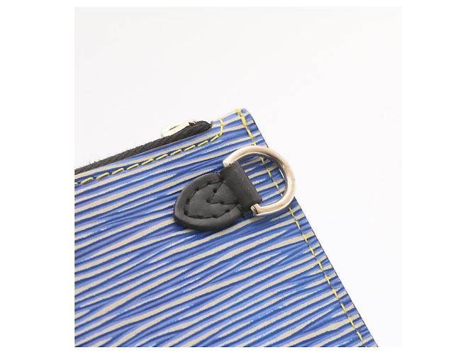 LOUIS VUITTON Epi Denim Neverfull MM Accessory Pouch Blue LV Auth br382 - view 14