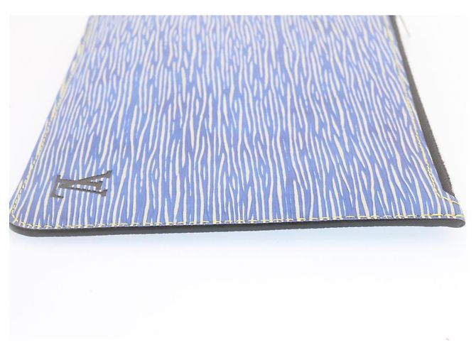 LOUIS VUITTON Epi Denim Neverfull MM Accessory Pouch Blue LV Auth br382 - view 24