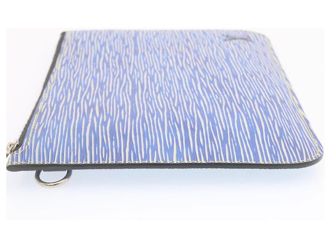 LOUIS VUITTON Epi Denim Neverfull MM Accessory Pouch Blue LV Auth br382 - view 6