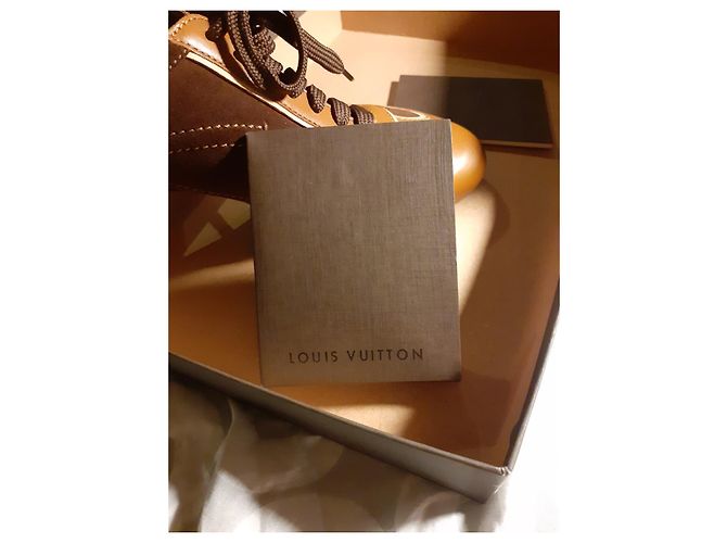 Scarpe Louis Vuitton Sprint in pelle marrone scuro - vista 5