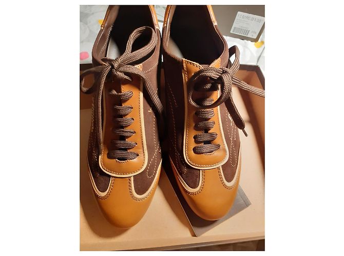 Scarpe Louis Vuitton Sprint in pelle marrone scuro - vista 8
