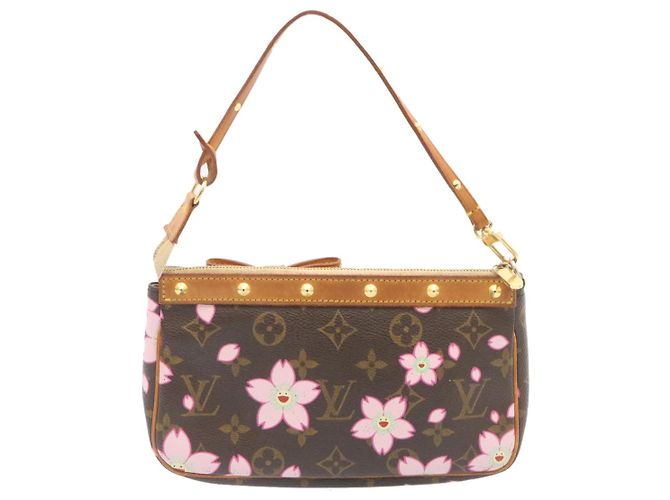 LOUIS VUITTON Pochette con monogramma Cherry Blossom Accessoires M51980 LV Auth ki1091 - vista 2