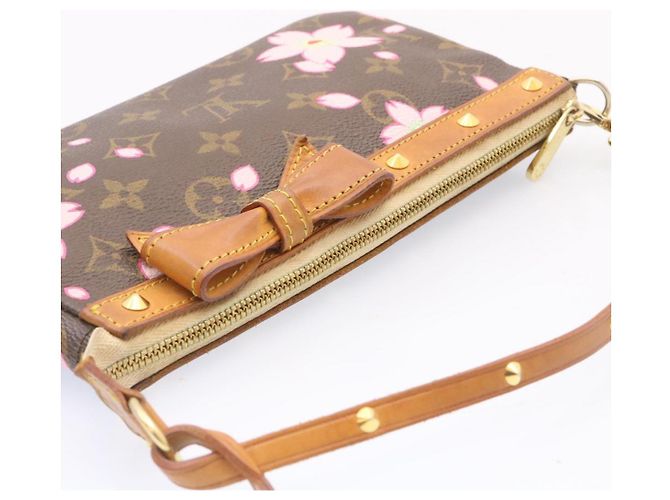 LOUIS VUITTON Pochette con monogramma Cherry Blossom Accessoires M51980 LV Auth ki1091 - vista 6