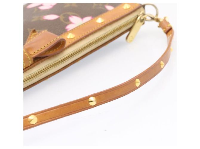 LOUIS VUITTON Pochette con monogramma Cherry Blossom Accessoires M51980 LV Auth ki1091 - vista 7