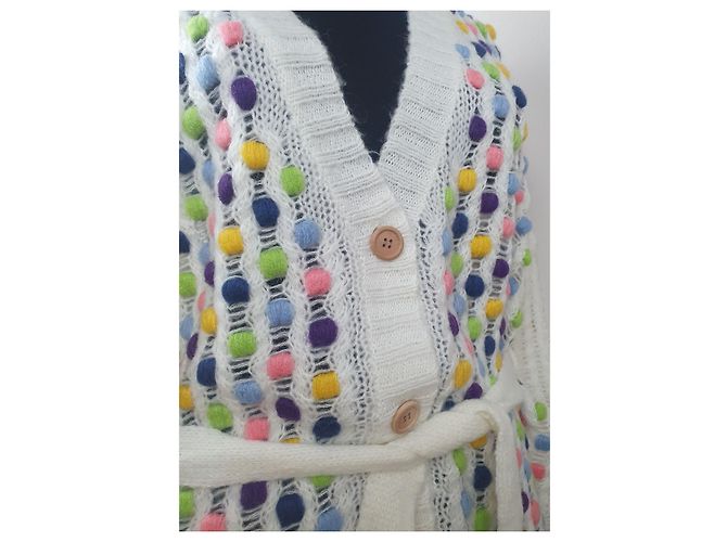 Manoush Bonbons Cardigan Mohair Mischung Oversize Mehrfarben - Ansicht 4