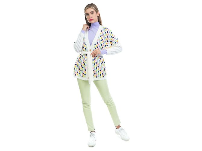 Manoush Bonbons Cardigan Mohair Mischung Oversize Mehrfarben - Ansicht 7