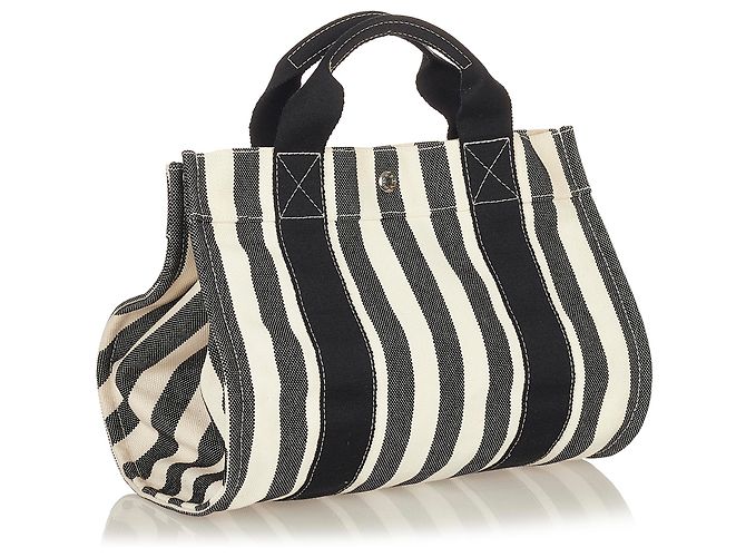 Hermès Hermes White Cannes PM Preto Branco - vista 2