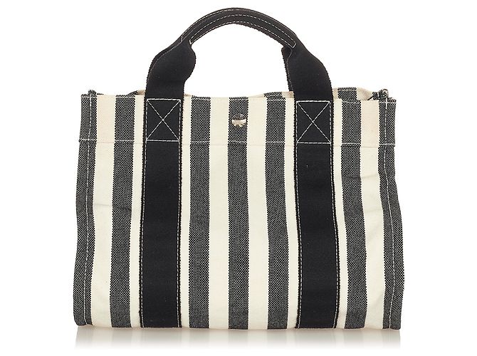 Hermès Hermes White Cannes PM Preto Branco - vista 3