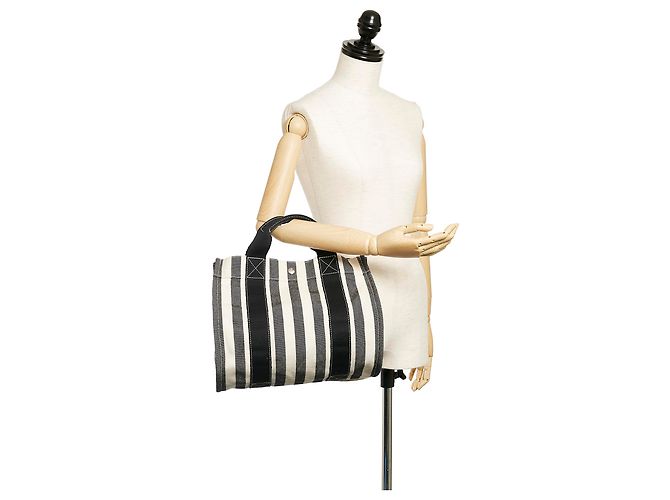 Hermès Hermes White Cannes PM Preto Branco - vista 8