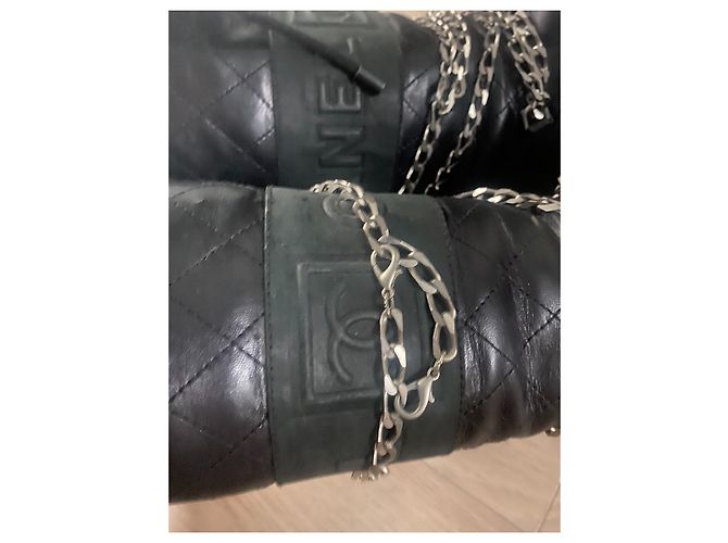 Chanel botas Preto Hardware prateado - vista 8