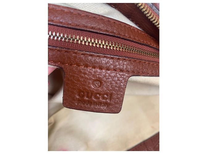 Gucci Ledertasche Hellbraun - Ansicht 3